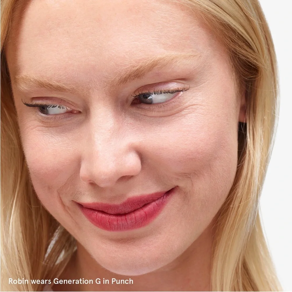 GLOSSIER Generation G Sheer Matte Lipstick in Punch 3 g Full Size - Picture 5 of 12